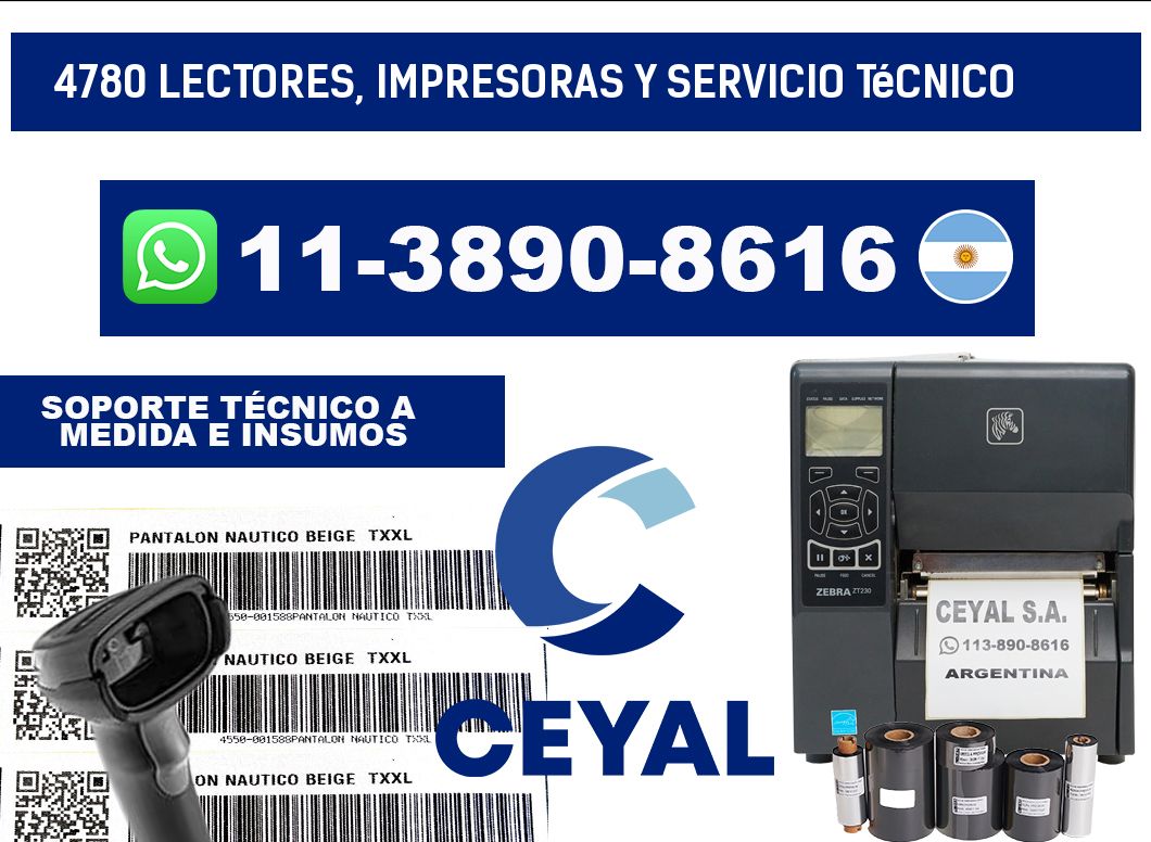 4780 Lectores, Impresoras y Servicio Técnico