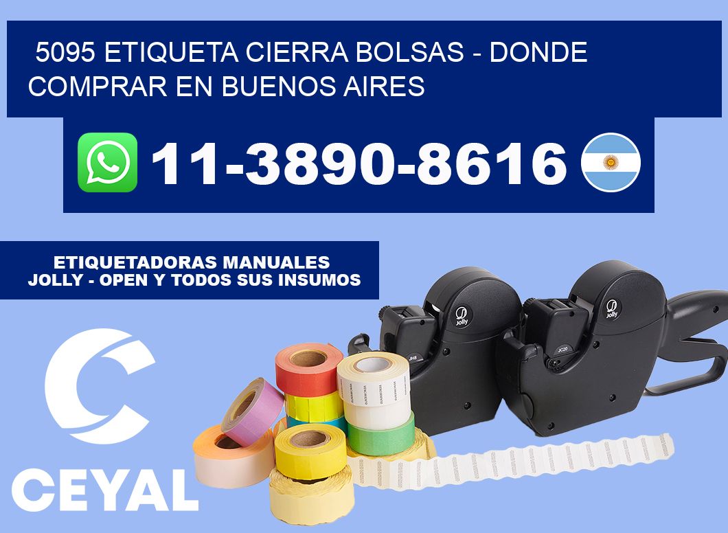 5095 etiqueta Cierra Bolsas - Donde Comprar en Buenos Aires
