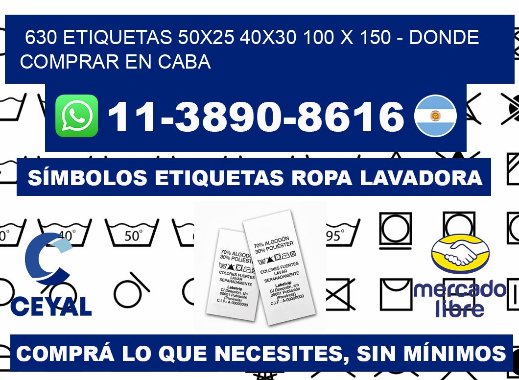 630 etiquetas 50x25 40x30 100 x 150 - Donde Comprar en Caba