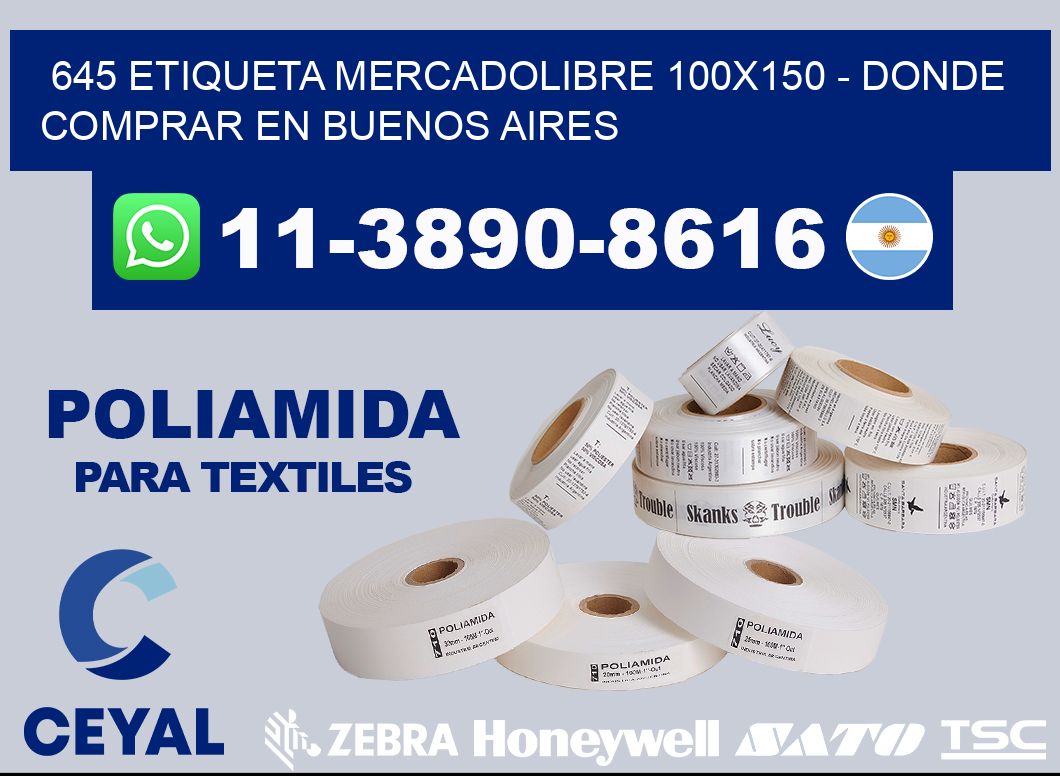 645 etiqueta MercadoLibre 100x150 - Donde Comprar en Buenos Aires