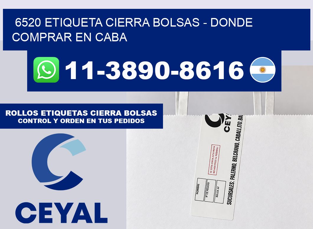6520 etiqueta Cierra Bolsas – Donde Comprar en Caba