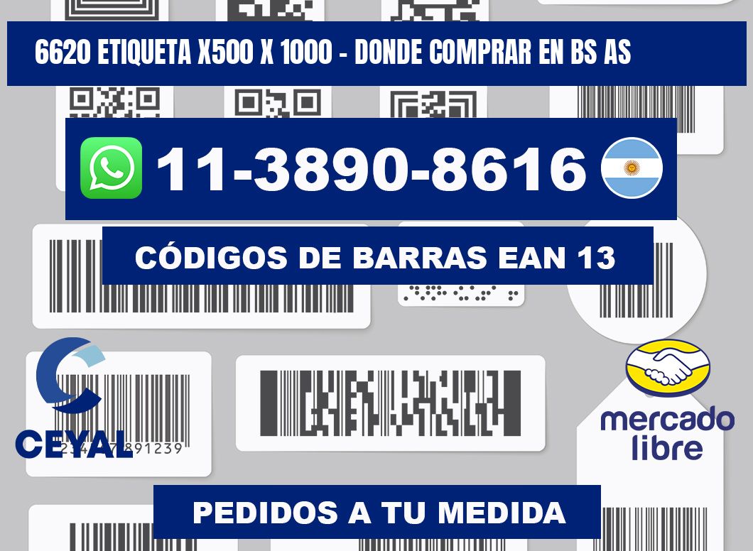 6620 etiqueta x500 x 1000 - Donde Comprar en bs as