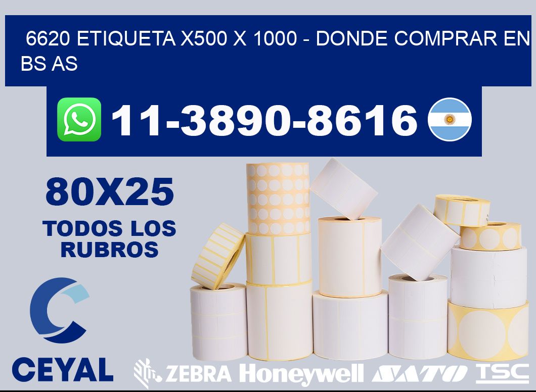 6620 etiqueta x500 x 1000 - Donde Comprar en bs as