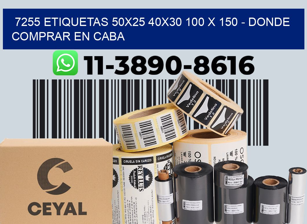 7255 etiquetas 50x25 40x30 100 x 150 - Donde Comprar en Caba