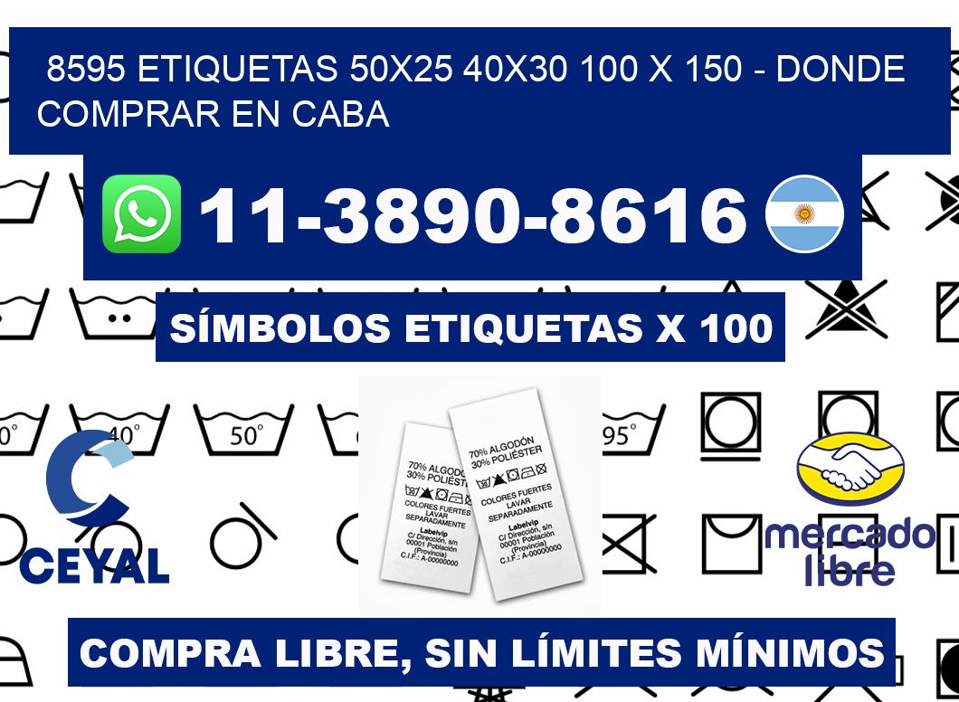 8595 etiquetas 50x25 40x30 100 x 150 - Donde Comprar en Caba