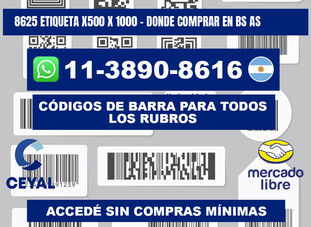 8625 etiqueta x500 x 1000 - Donde Comprar en bs as