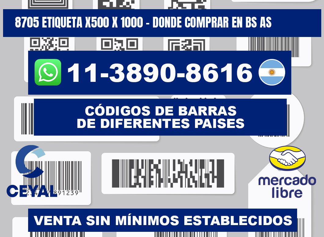8705 etiqueta x500 x 1000 - Donde Comprar en bs as