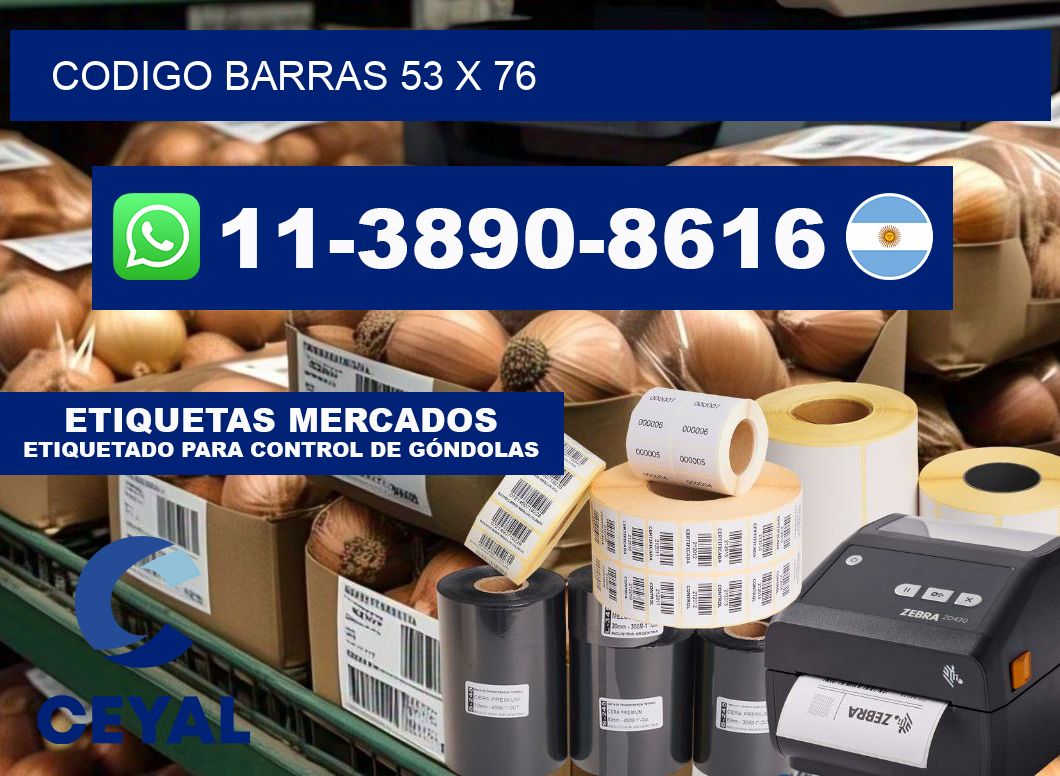 Codigo barras 53 x 76