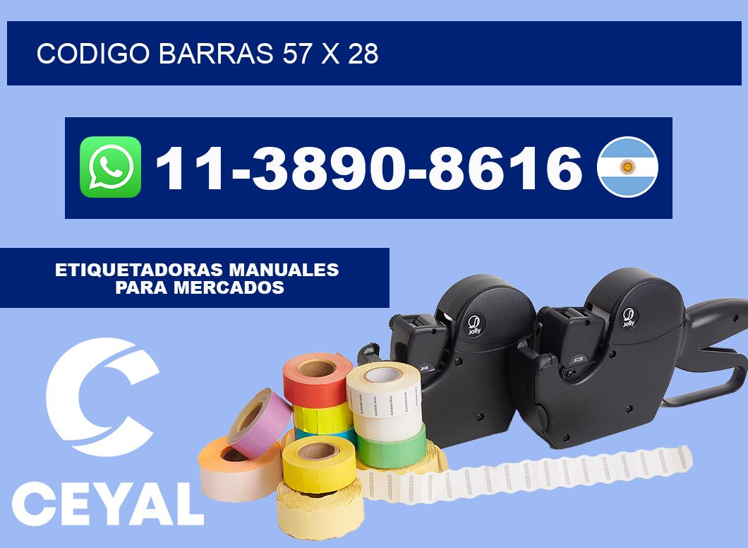 Codigo barras 57 x 28
