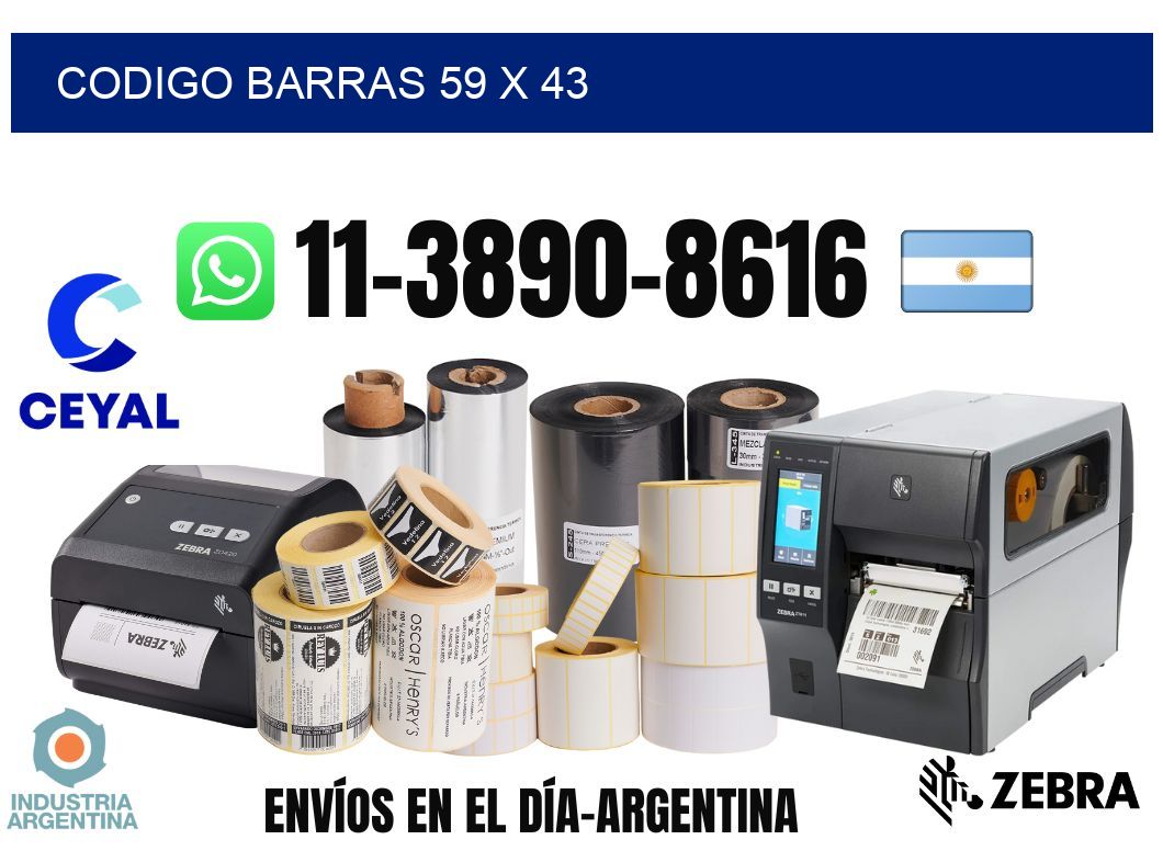 Codigo barras 59 x 43