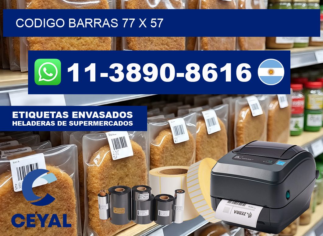 Codigo barras 77 x 57