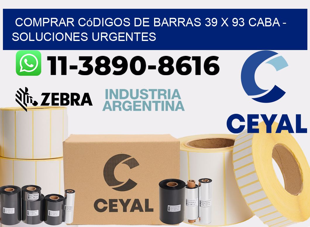 Comprar códigos de barras 39 x 93 CABA - soluciones urgentes