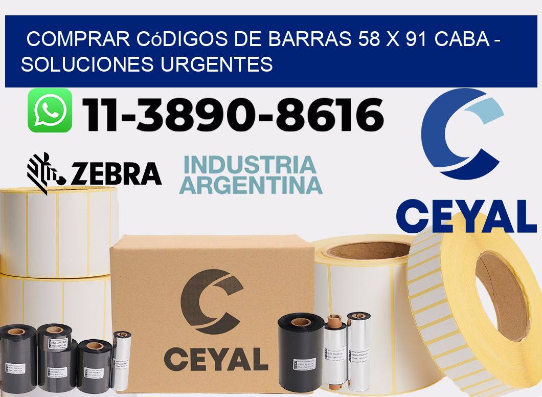 Comprar códigos de barras 58 x 91 CABA - soluciones urgentes