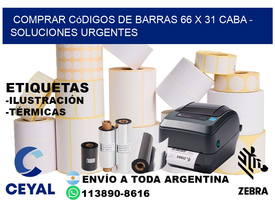 Comprar códigos de barras 66 x 31 CABA - soluciones urgentes
