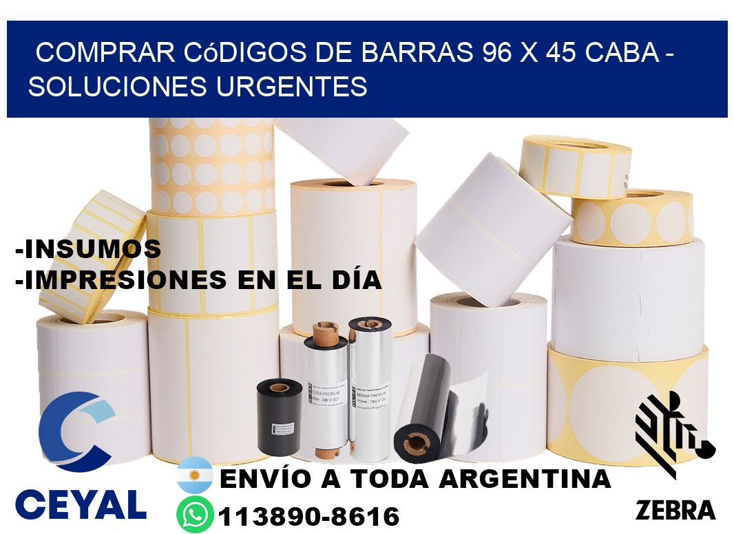 Comprar códigos de barras 96 x 45 CABA - soluciones urgentes