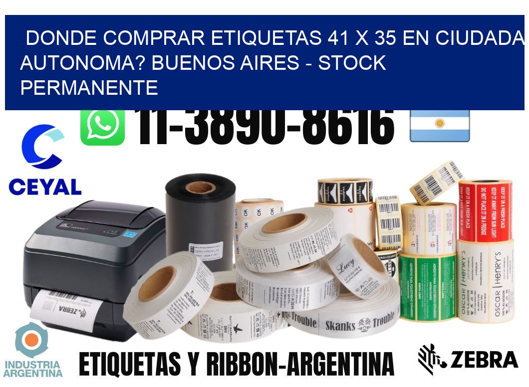 Donde Comprar etiquetas 41 x 35 en CIUDADA AUTONOMA? Buenos Aires - Stock permanente