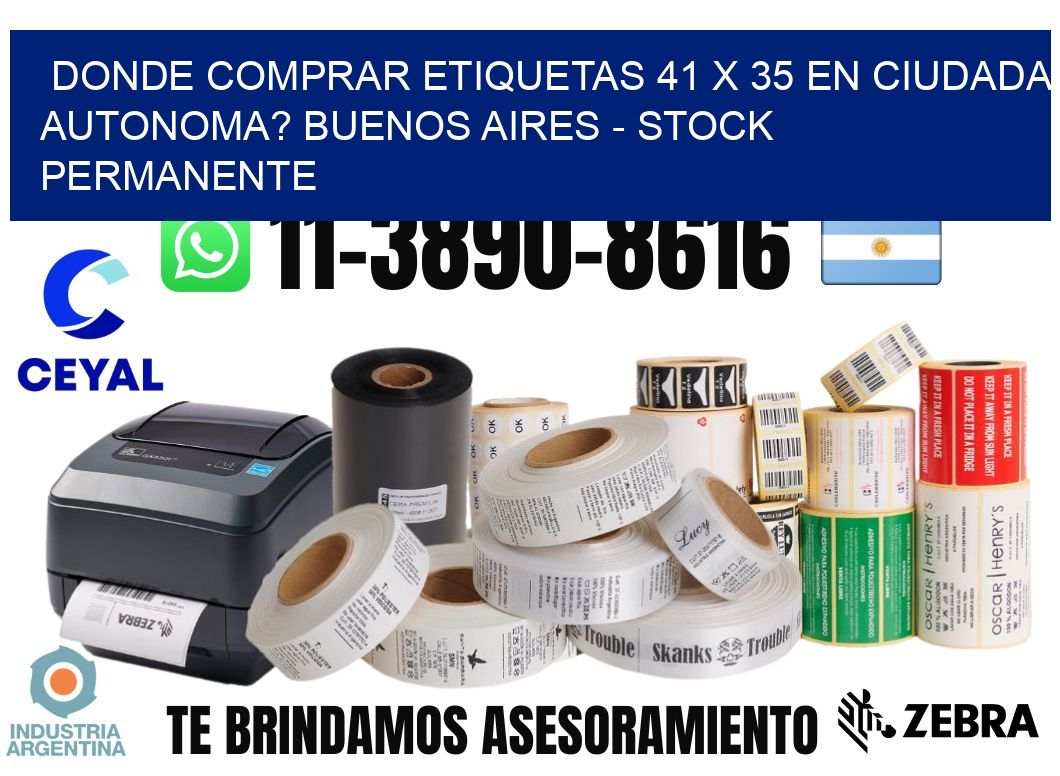Donde Comprar etiquetas 41 x 35 en CIUDADA AUTONOMA? Buenos Aires - Stock permanente