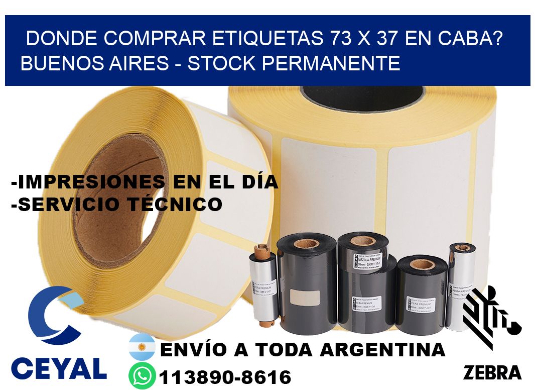 Donde Comprar etiquetas 73 x 37 en CABA? Buenos Aires - Stock permanente