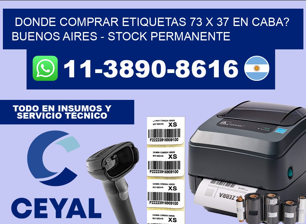 Donde Comprar etiquetas 73 x 37 en CABA? Buenos Aires – Stock permanente