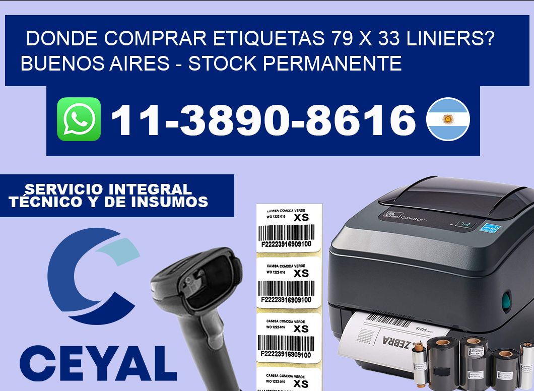 Donde Comprar etiquetas 79 x 33 LINIERS? Buenos Aires – Stock permanente