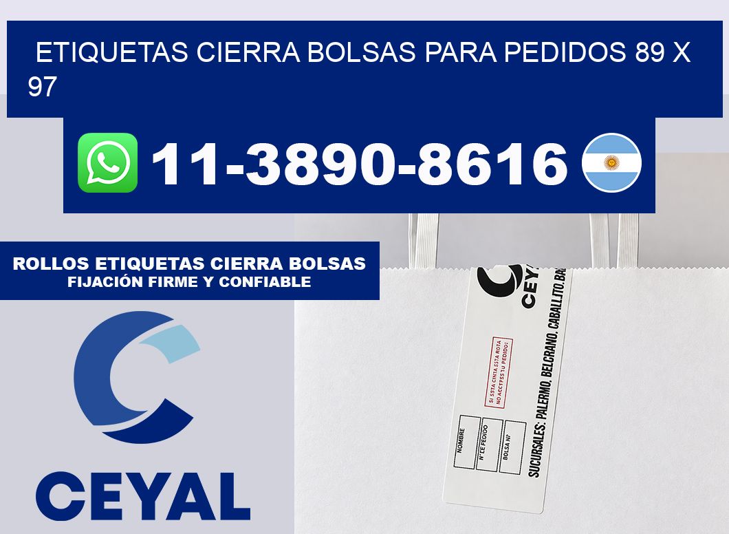 ETIQUETAS CIERRA BOLSAS PARA PEDIDOS 89 x 97