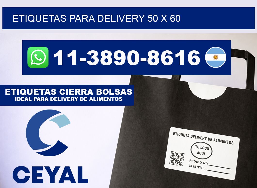 ETIQUETAS PARA DELIVERY 50 x 60