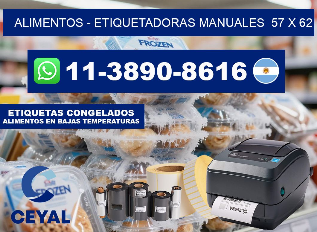 alimentos – Etiquetadoras Manuales  57 x 62