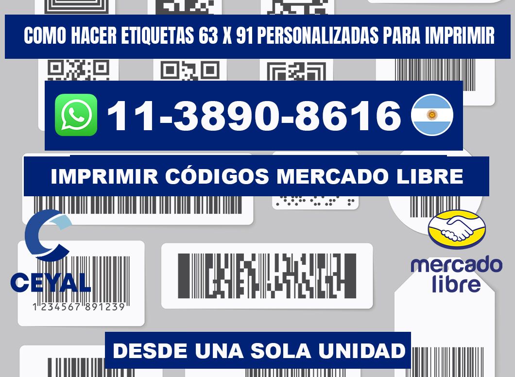 como hacer etiquetas 63 x 91 personalizadas para imprimir