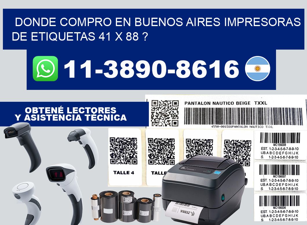 donde compro en buenos aires impresoras de etiquetas 41 x 88 ?