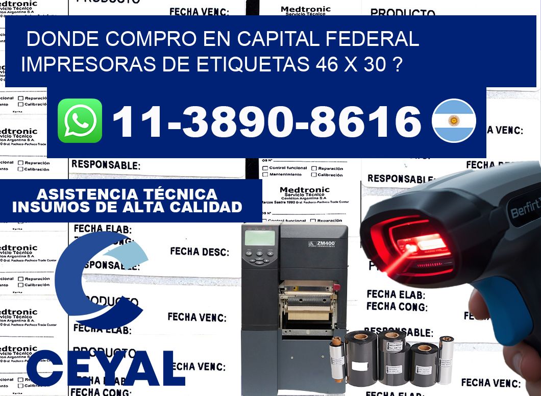 donde compro en capital federal impresoras de etiquetas 46 x 30 ?