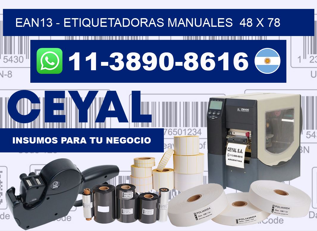 ean13 – Etiquetadoras Manuales  48 x 78