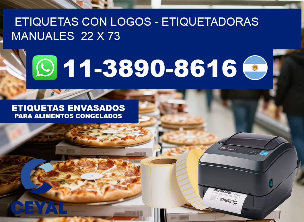 etiquetas con logos – Etiquetadoras Manuales  22 x 73