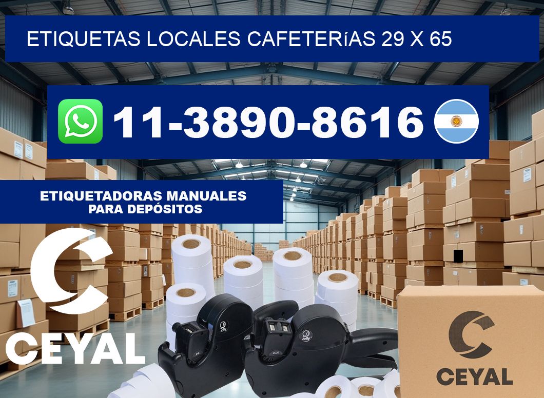 etiquetas locales cafeterías 29 x 65