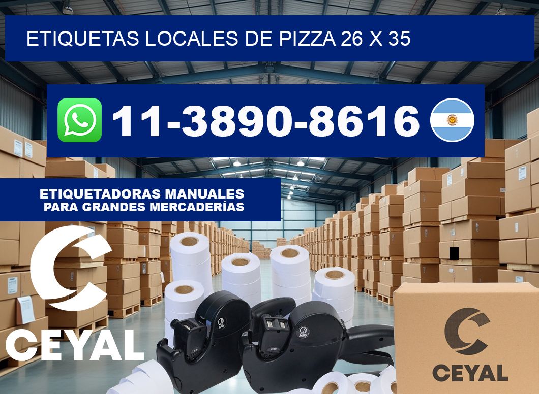 etiquetas locales de pizza 26 x 35