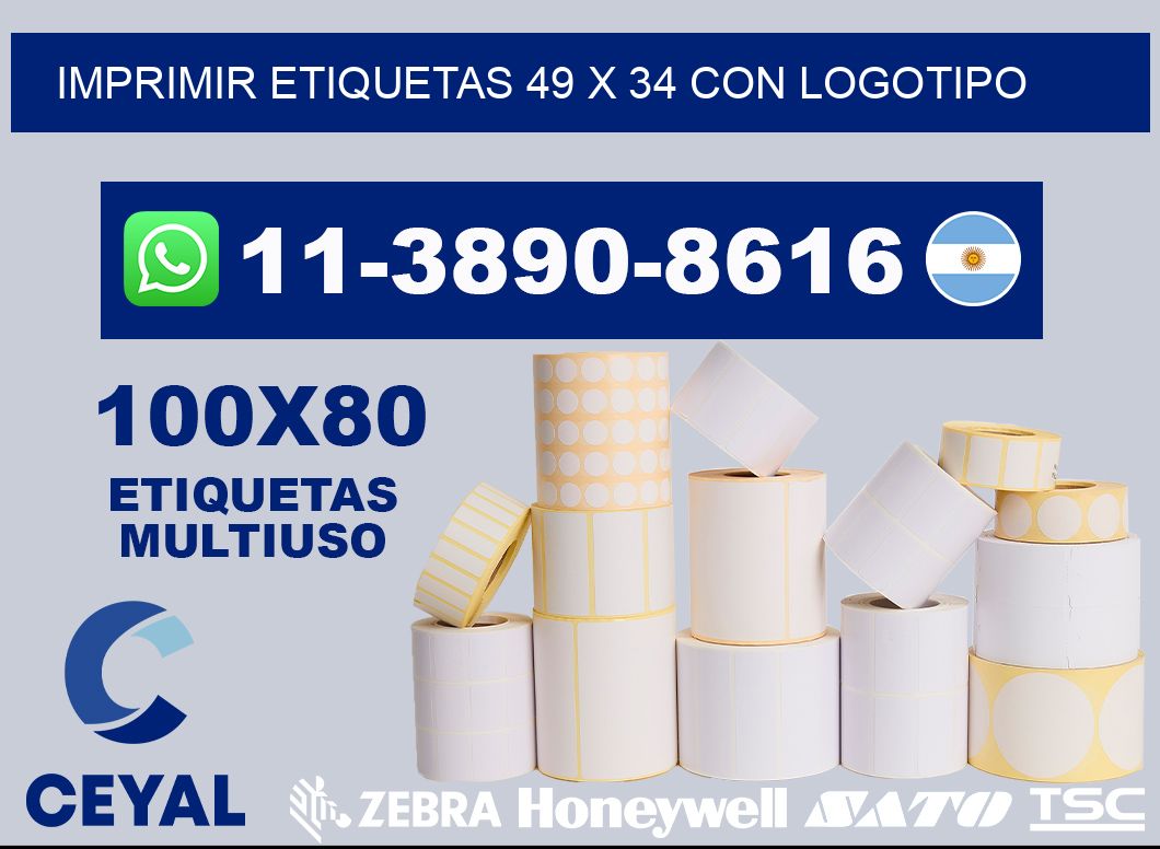 imprimir etiquetas 49 x 34 con logotipo