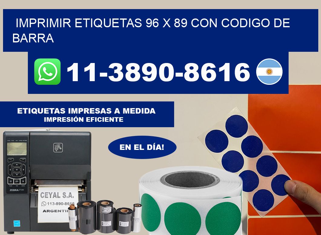 imprimir etiquetas 96 x 89 con codigo de barra