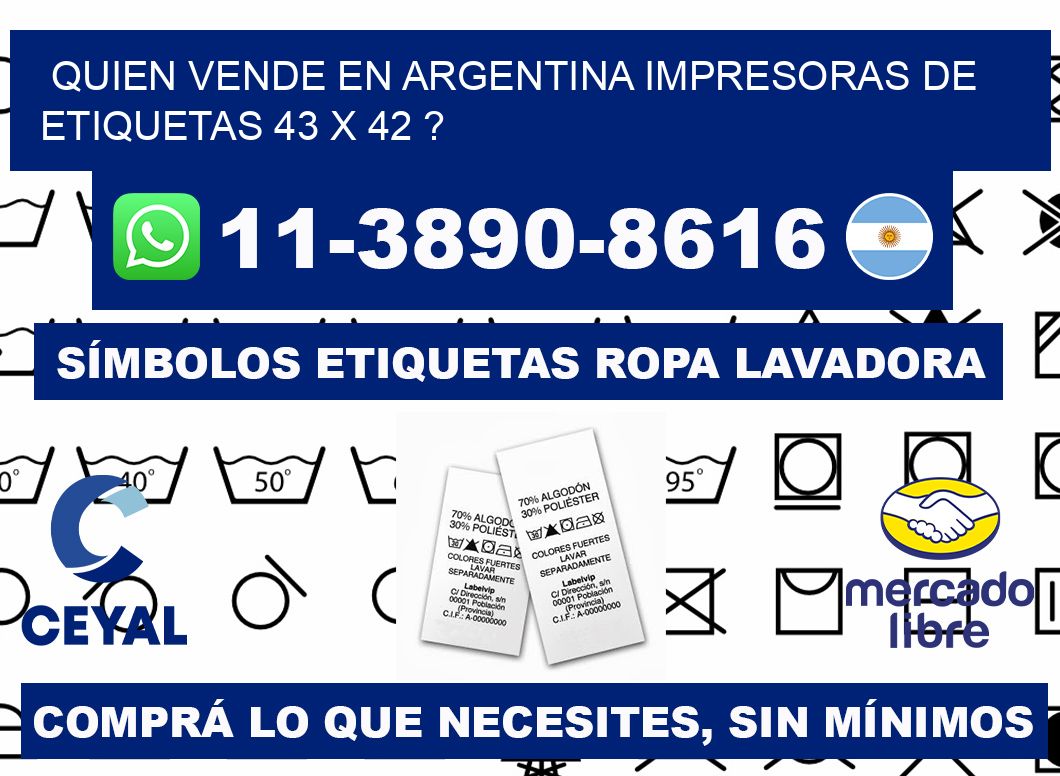 quien vende en argentina impresoras de etiquetas 43 x 42 ?