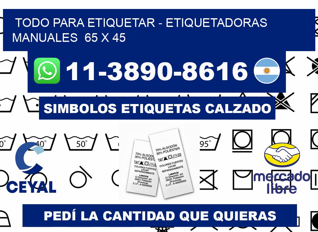 todo para etiquetar - Etiquetadoras Manuales  65 x 45