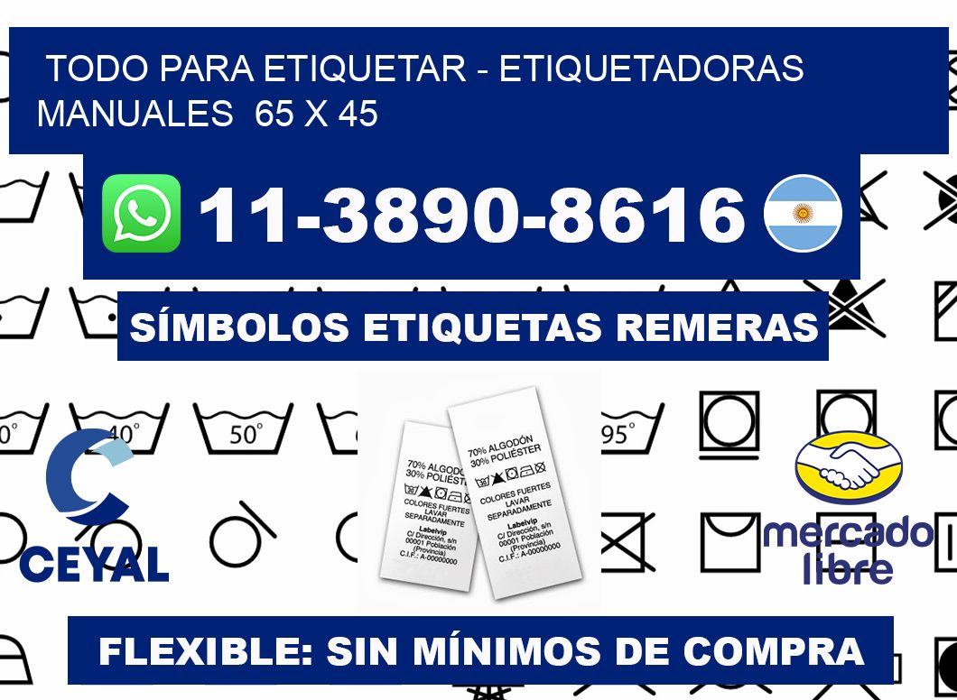 todo para etiquetar - Etiquetadoras Manuales  65 x 45