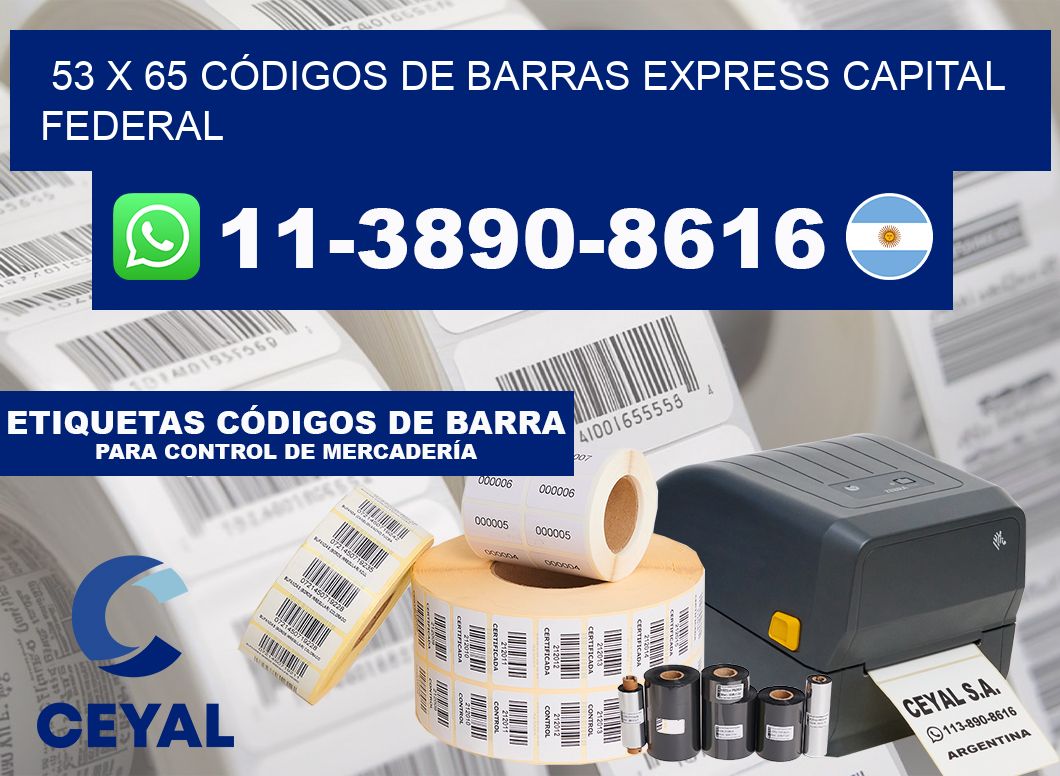 53 x 65 CÓDIGOS DE BARRAS EXPRESS CAPITAL FEDERAL