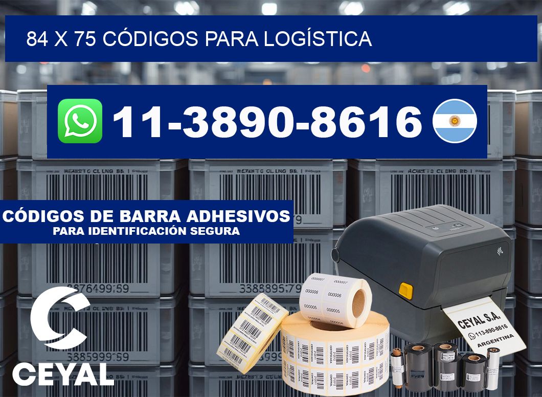 84 x 75 CÓDIGOS PARA LOGÍSTICA