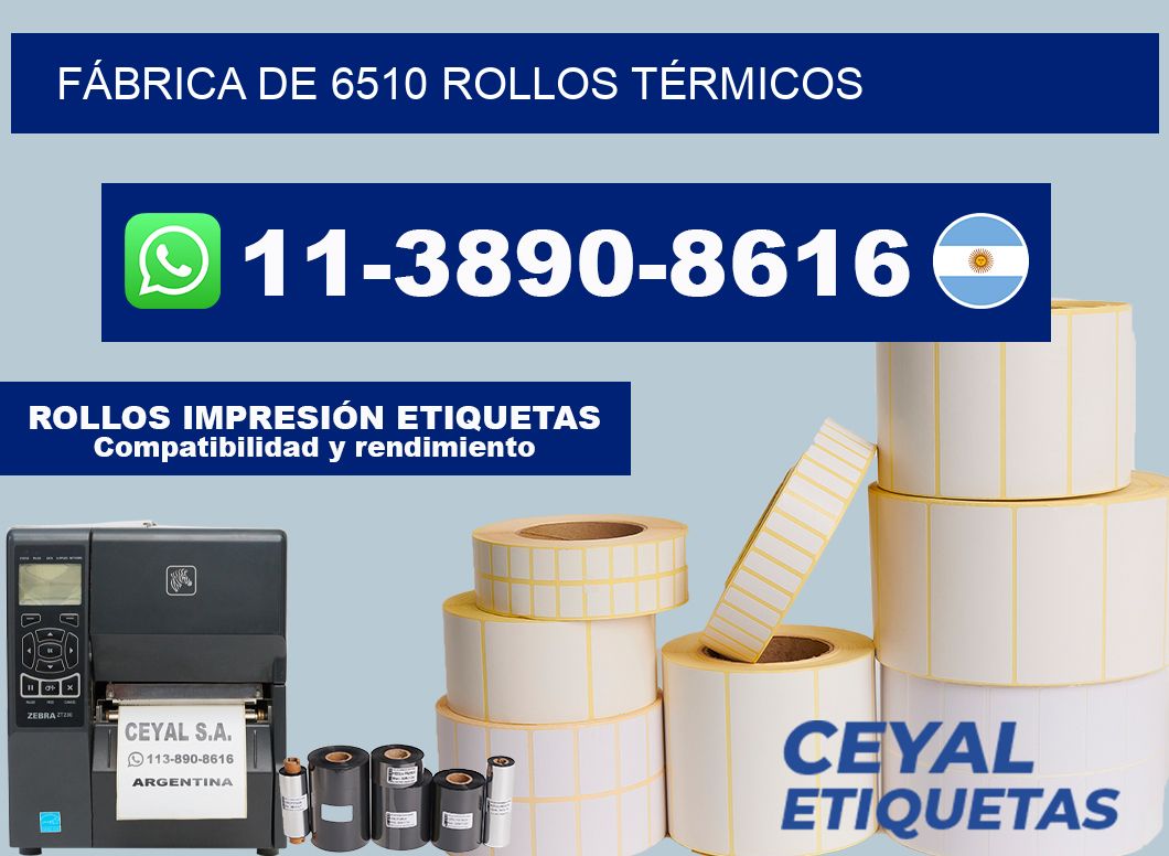 FÁBRICA DE 6510 ROLLOS TÉRMICOS