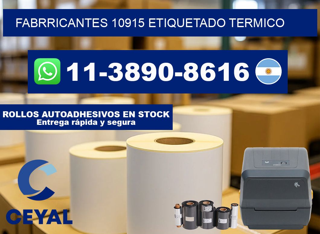 FABRRICANTES 10915 ETIQUETADO TERMICO