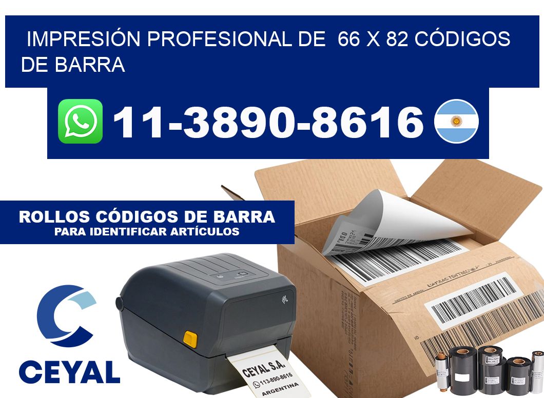 IMPRESIÓN PROFESIONAL DE 66 x 82 CÓDIGOS DE BARRA