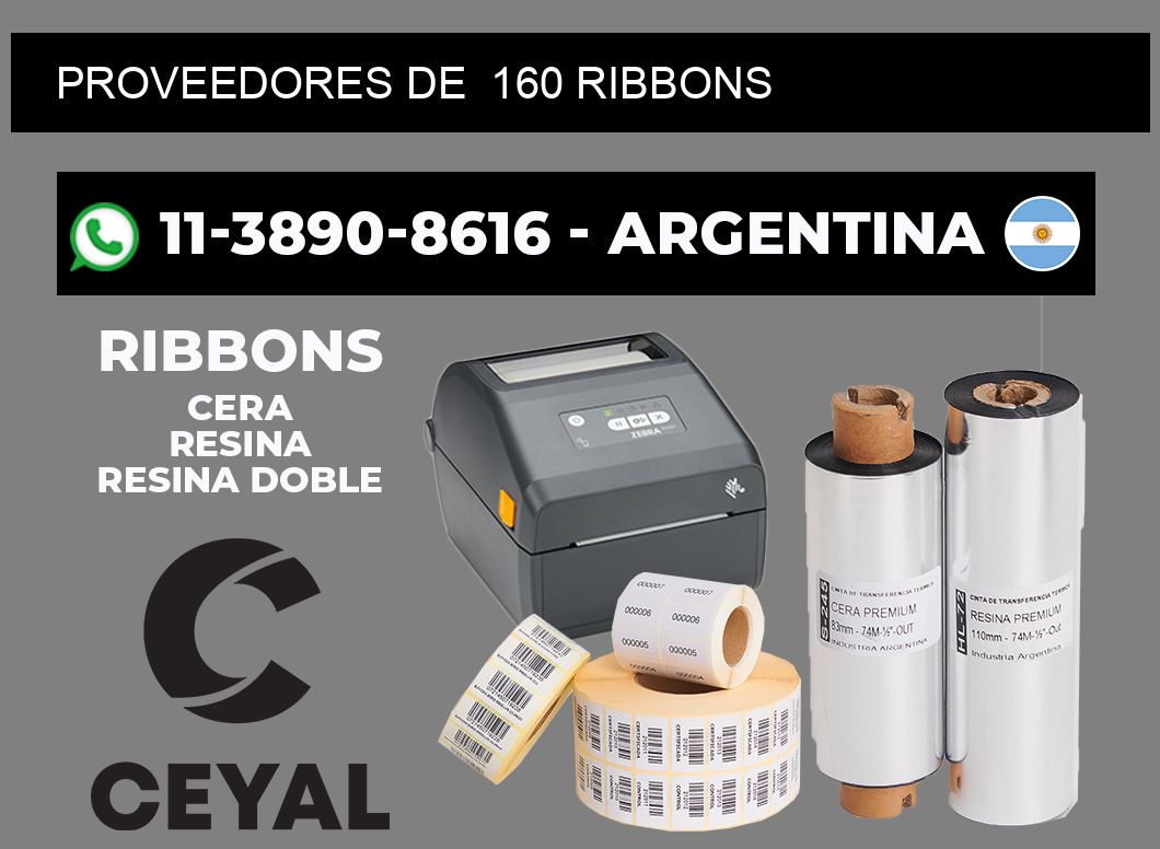 Proveedores de 160 ribbons