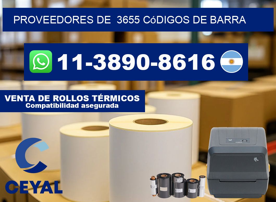 Proveedores de 3655 códigos de barra