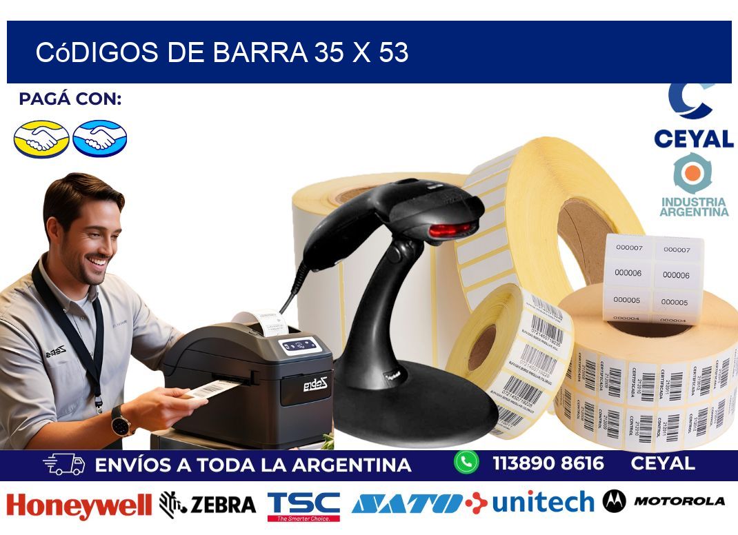 códigos de barra 35 x 53