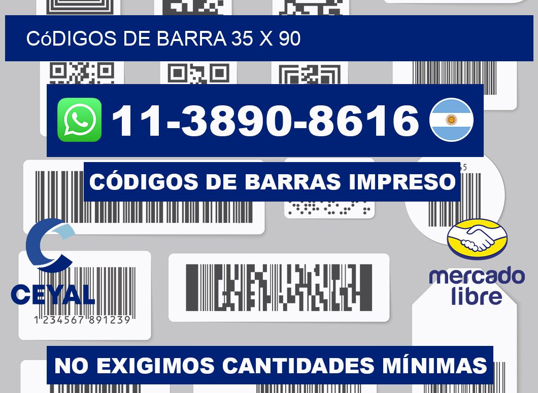 códigos de barra 35 x 90