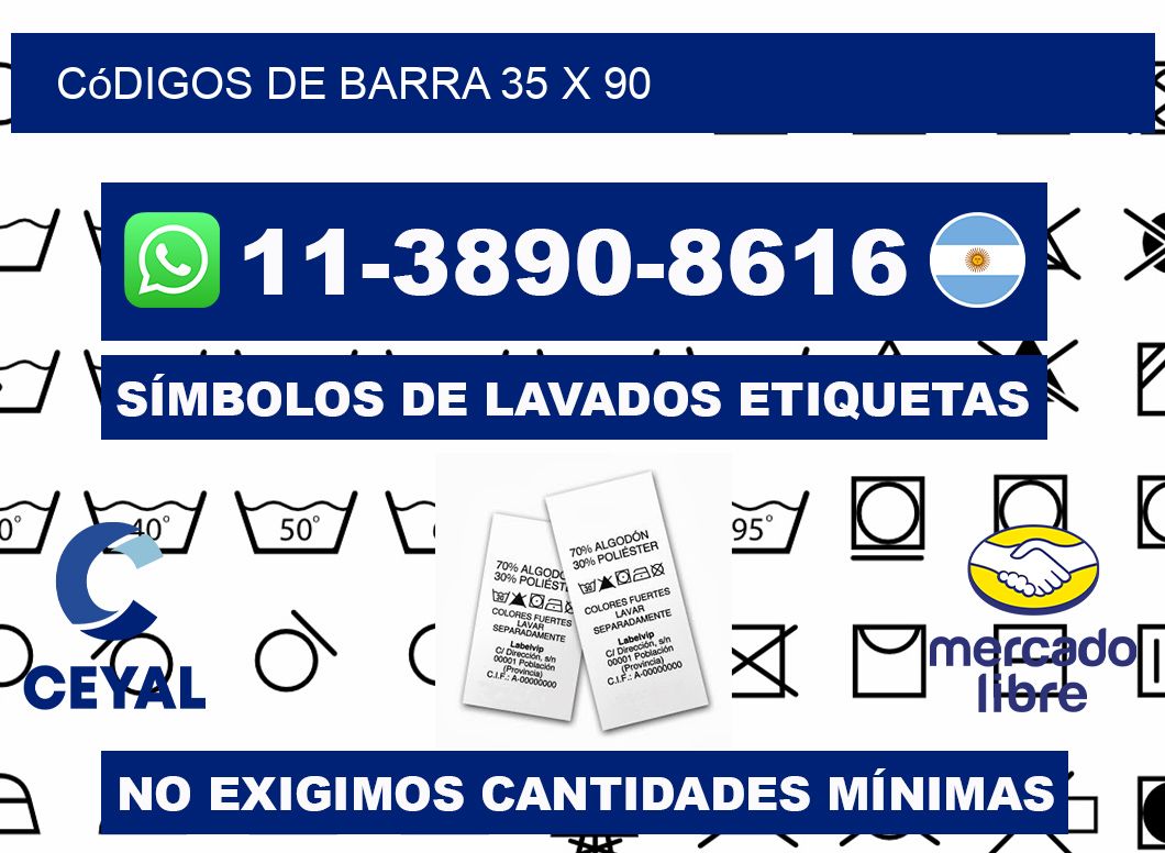 códigos de barra 35 x 90
