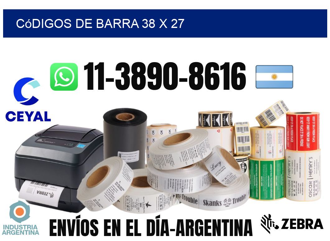 códigos de barra 38 x 27